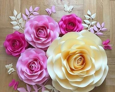 عکس گل رز کاغذی