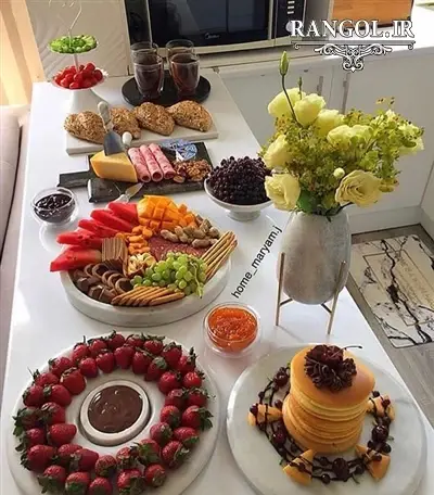 عکس ایده غذا و دسر برای مهمانی