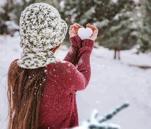 عکس قلب برفی