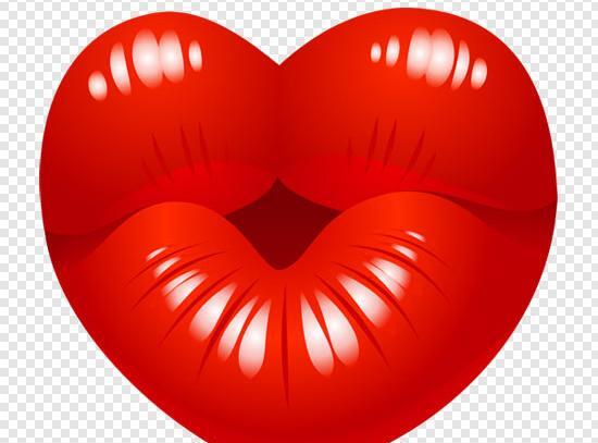 عکس قلب لب بوسه عاشقانه