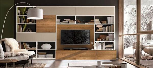 عکس ایده برای پشت میز تلویزیون