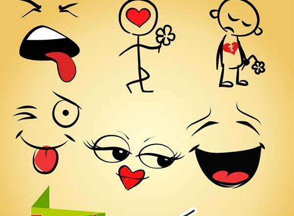 عکس استیکر شکلک خفن