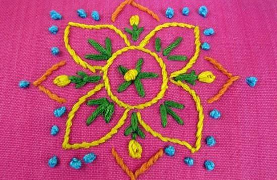 عکس ایده گلدوزی روی نمد