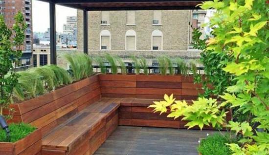 عکس ایده برای باغچه پشت بام