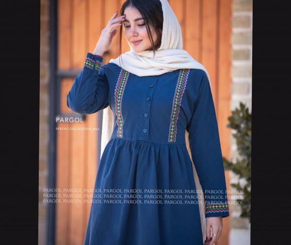 عکس مدل مانتو دخترانه گلدوزی شده