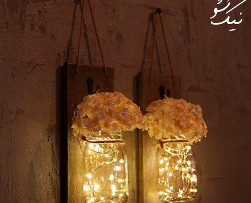 عکس ایده تزیین اتاق با ریسه ال ای دی