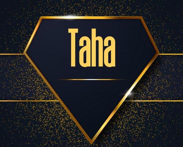 عکس نوشته عاشقانه اسم طاها