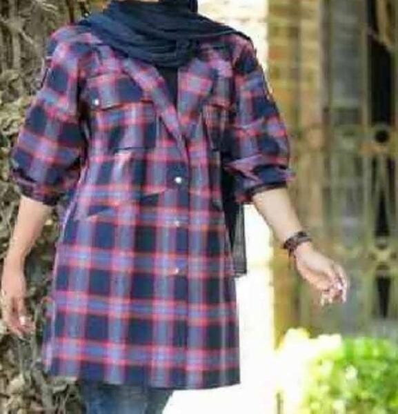 عکس مدل مانتو دخترانه چهارخونه