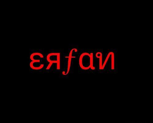 عکس نوشته اسم عرفان انگلیسی
