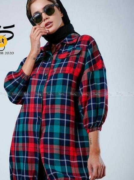 عکس مدل مانتو اسپرت چهارخونه دخترانه