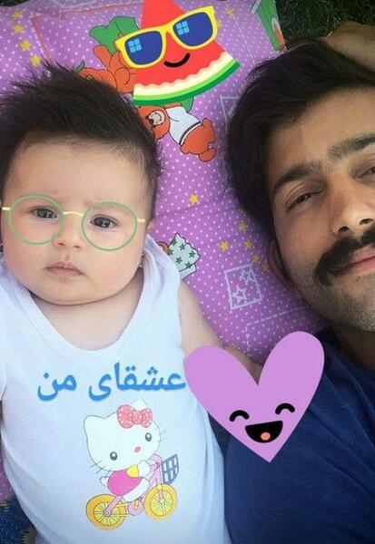 عکس پروفایل پسرم و باباش عشق منن