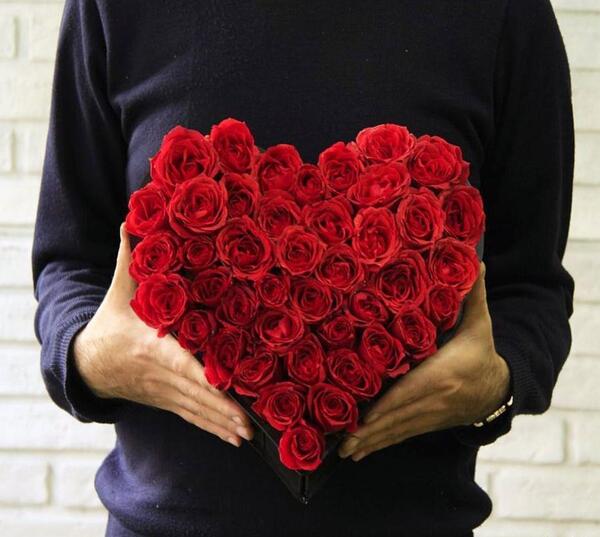 عکس دسته گل قلب