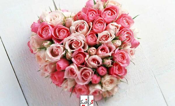 عکس دسته گل قلب
