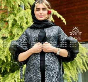 عکس مدل مانتو ژاکارد مشکی