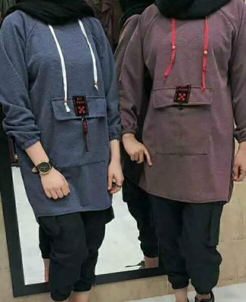 عکس مدل مانتو اسپرت هودی