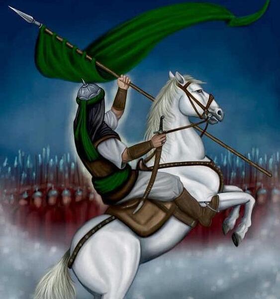 عکس امام حسین اسب