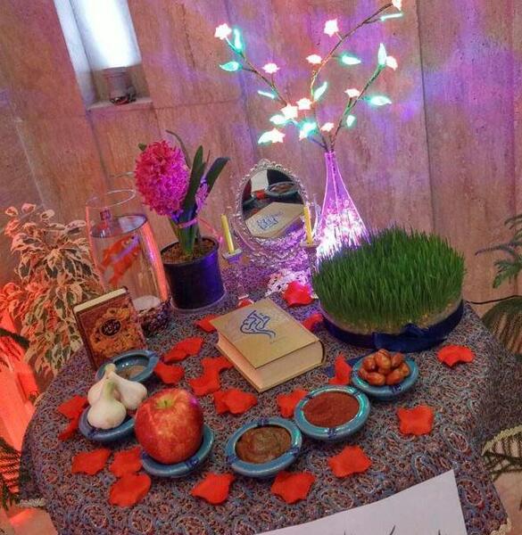 عکس از سفره هفت سین ساده