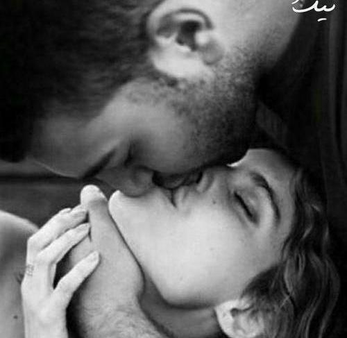 عکس عاشقانه ی دونفره لب به لب