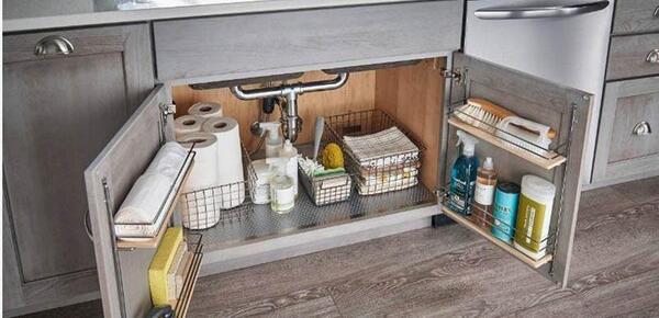 عکس از کابینت زیر ظرفشویی نی نی سایت