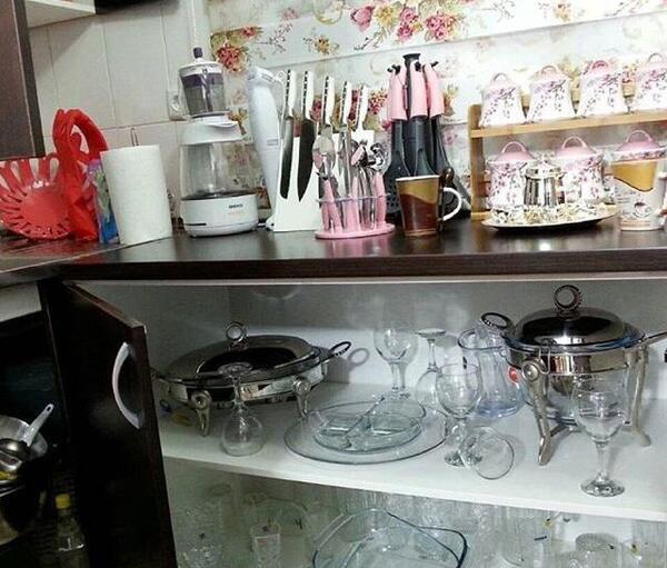 عکس از کابینت زیر ظرفشویی نی نی سایت