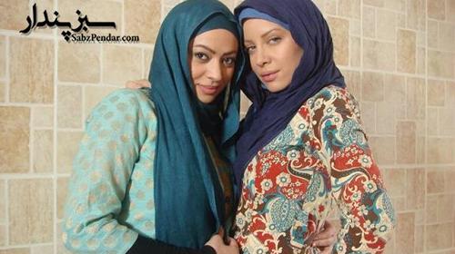 عکس آزاده ریاضی و خواهرش