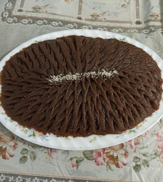 عکس حلوا نسکافه ای