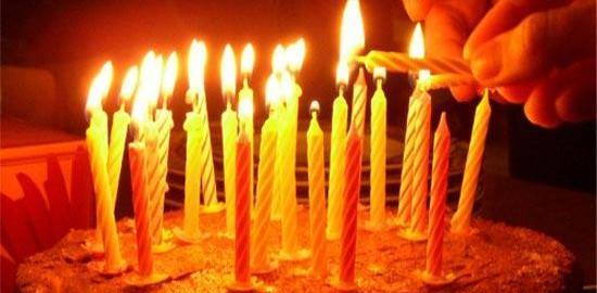 عکس کیک و شمع تولد