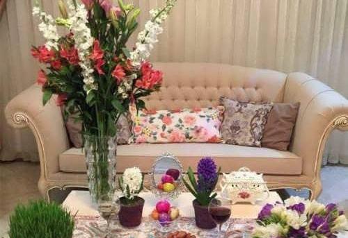 عکس ایده سفره هفت سین روی کنسول