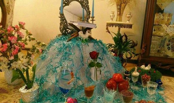 عکس ایده سفره هفت سین روی کنسول
