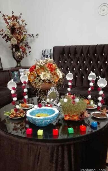 عکس چیدمان سفره هفت سین جدید
