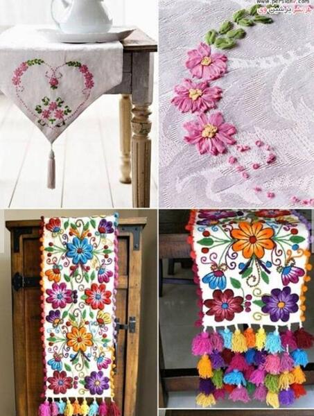 عکس ایده های جالب برای گلدوزی