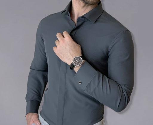 عکس پیراهن مجلسی مردانه نوک مدادی