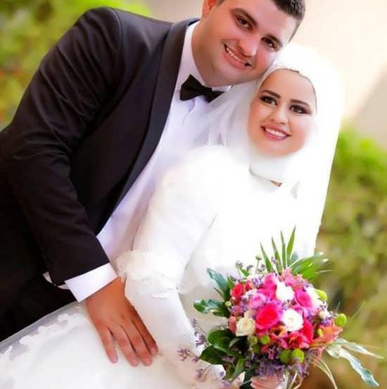 عکس با حجاب عروس و داماد