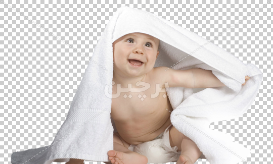 عکس نوزاد با حوله