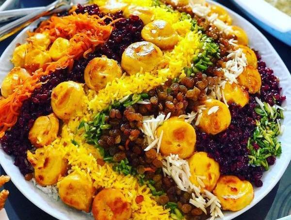 عکس غذای شیرین پلو