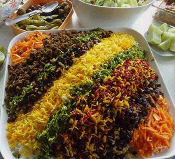 عکس غذای شیرین پلو