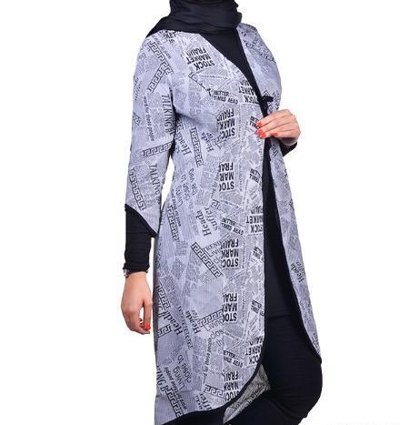 عکس مدل مانتو اسپرت پارچه طرح دار