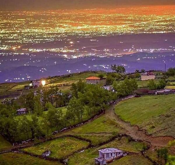 عکس هوایی آمل