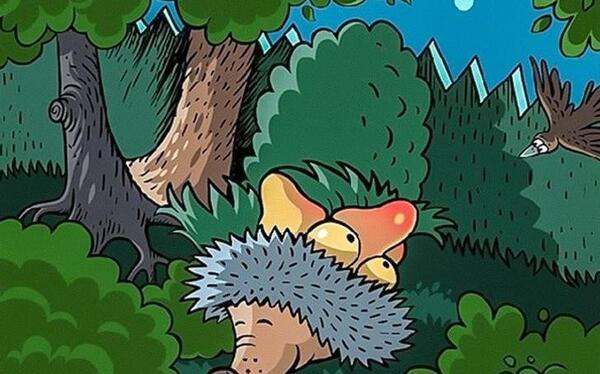 عکس کارتونی جوجه تیغی