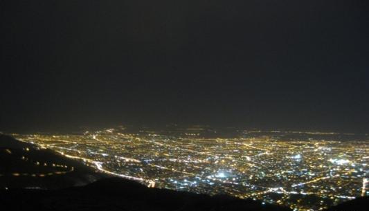 عکس شب کوه