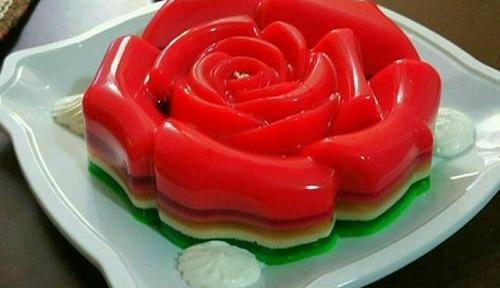 عکس ژله ساده قرمز