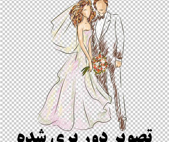 عکس سه بعدی عروس و داماد