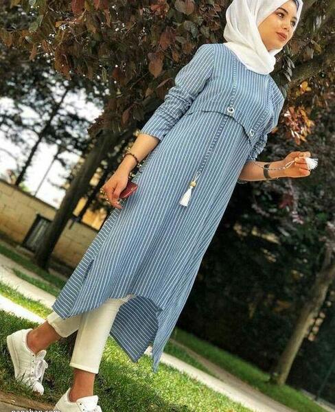 عکس مدل مانتو اسپرت خنک