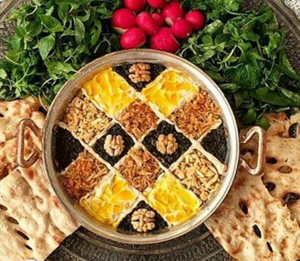 عکس غذاهای ایرانی تزیین شده