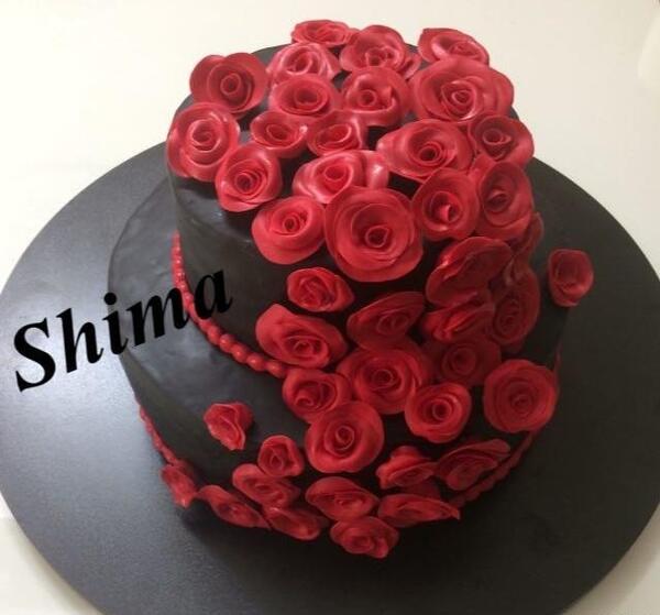 عکس کیک تولد پسرانه قرمز