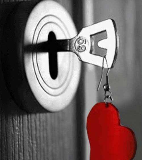 عکس عاشقانه قفل و کلید