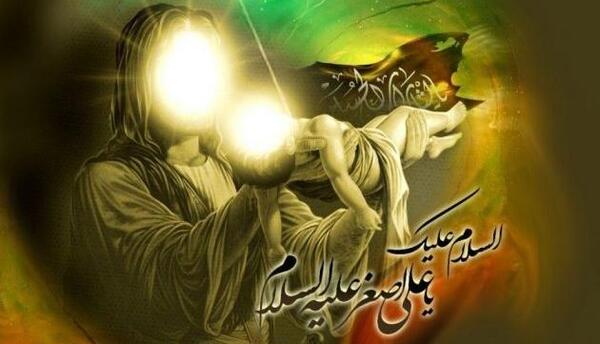 عکس نوشته درباره شهادت علی اصغر