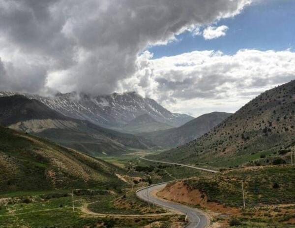 عکس هوایی جاده توسکستان