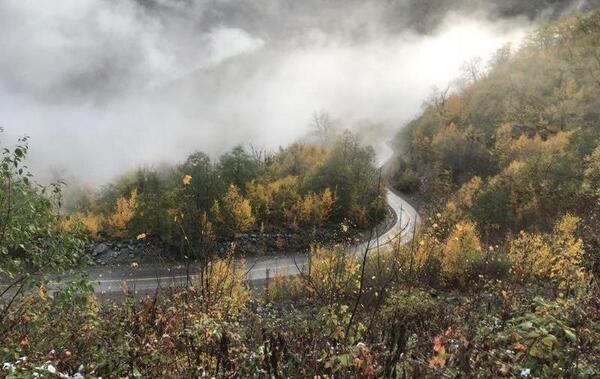 عکس هوایی جاده توسکستان