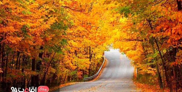 عکس هوایی جاده توسکستان
